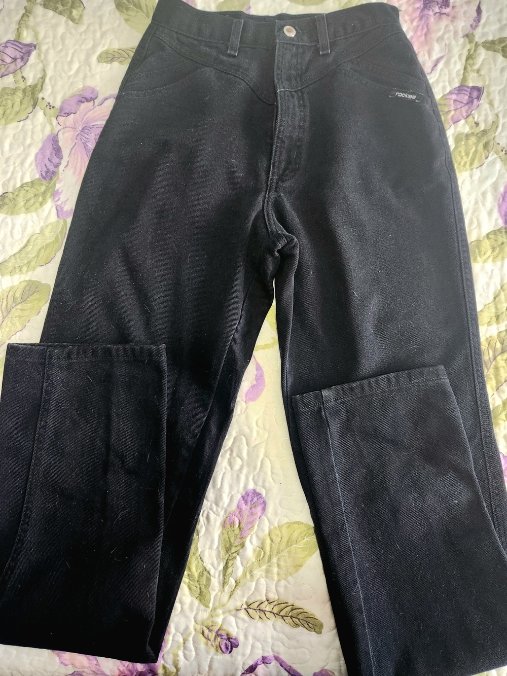 Black Boot-Cut Jeans with Slight Flare — Women's